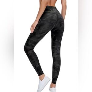 RBX Women's Black Camouflage Leggings M